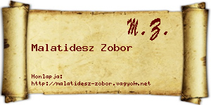 Malatidesz Zobor névjegykártya